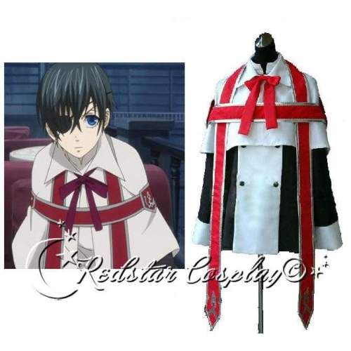 Black Butler Cosplay Ciel Phantomhive Church Costume - Custom made in Any size