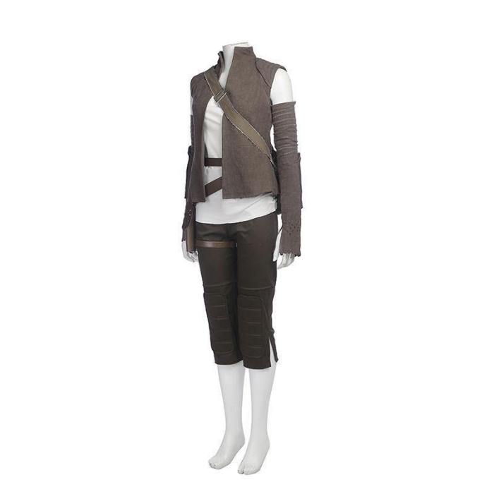 Star Wars Episode Viii: The Last Jedi Rey Cosplay Costume Custom Made Full Size
