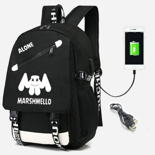 Marshmello Backpack With Usb Charging Port Csso218
