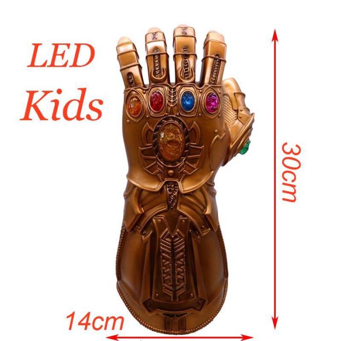 Avengers 4 Iron Man Thanos Gloves Latex Mask Halloween Cosplay Props