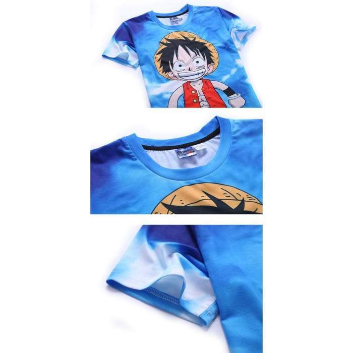 One Piece T-Shirt - Monkey D Luffy Tee 3D Print T-Shirt