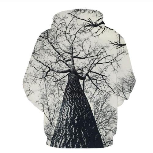 Haunted Black And White Tree Sweatshirt/Hoodie