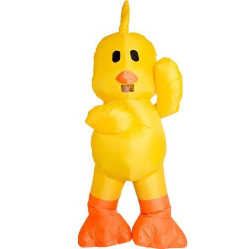 Inflatable Little Yellow Duck Costume Halloween Purim Festival Cosplay