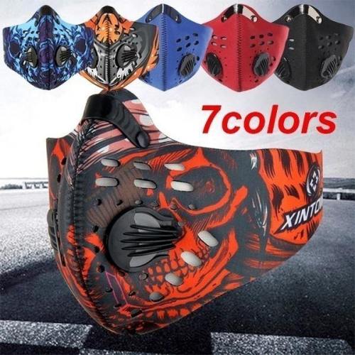 New Anti Dust Bike Face Mask With Activated Carbon Man Woman Running Cycling Anti-Pollution Bike Face Isolation Mask