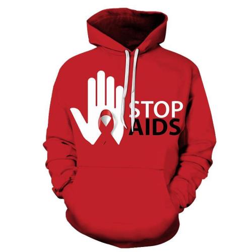 Fight Against Aids 3D - Sweatshirt, Hoodie, Pullover