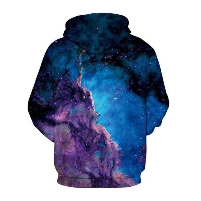 3D Print Hoodie - Starry Galaxy Space Pattern Pullover Hoodie