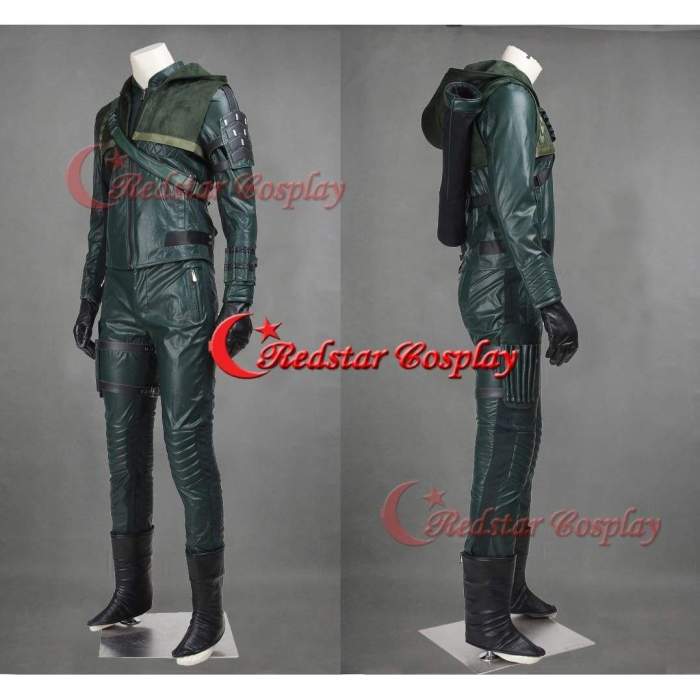 Green Arrow Season 3 Oliver Queen Cosplay Costume Suit Outfit Uniform