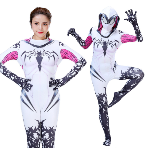 Spider Gwen Stacy Women Jumpsuit Bodysuit Halloween Cosplay Costumes