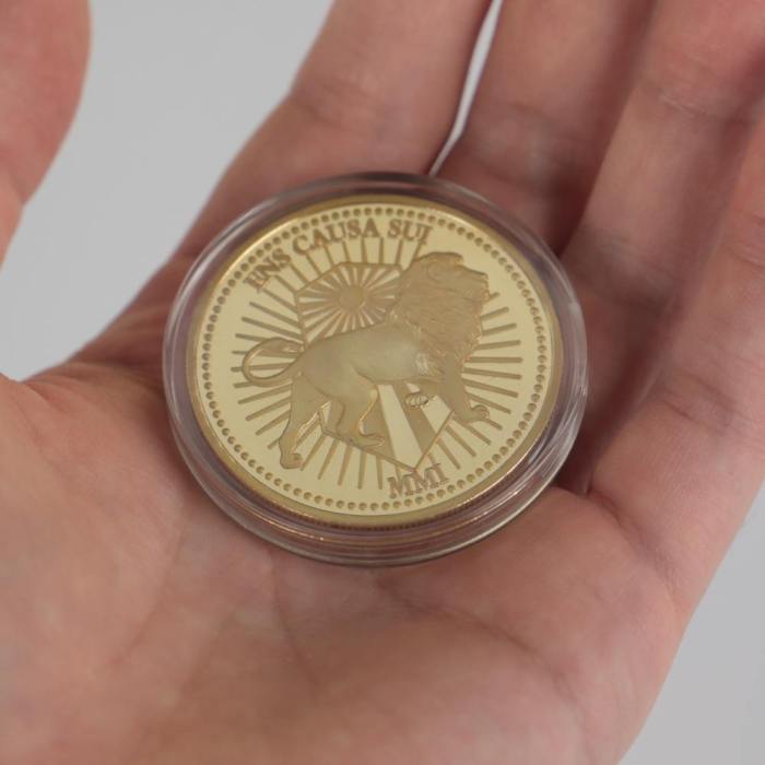 John Wick Continental Hotel Gold Coin Movie Replica Props Accessories Metal Halloween Party Costume Prop