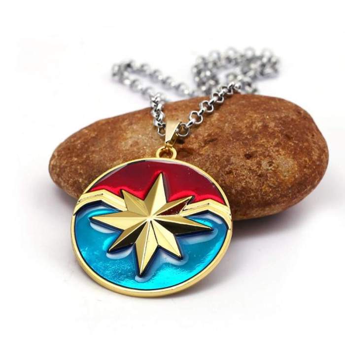 Captain Marvel Inspired - Photo Pendant Necklace