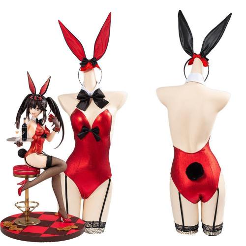 Anime Date A Bullet Tokisaki Kurumi Bunny Girl Jumpsuit Outfits Halloween Carnival Costume Cosplay Costume