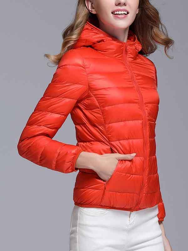 Women Waterproof Hooded Lightweight Packable Down Jacket