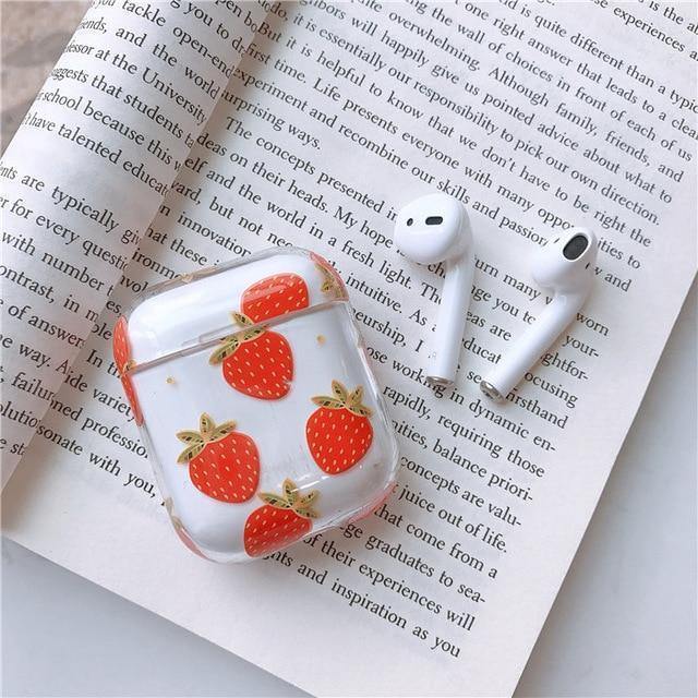 Tropical Fruity Summer Flamingo Apple Airpods Protective Case Cover