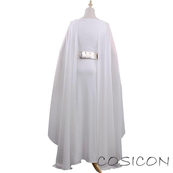 Star Wars A New Hope Princess Leia White Dress Cosplay Costume For Halloween