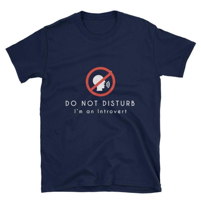  Do Not Disturb  Short-Sleeve Unisex T-Shirt (Black/Navy)