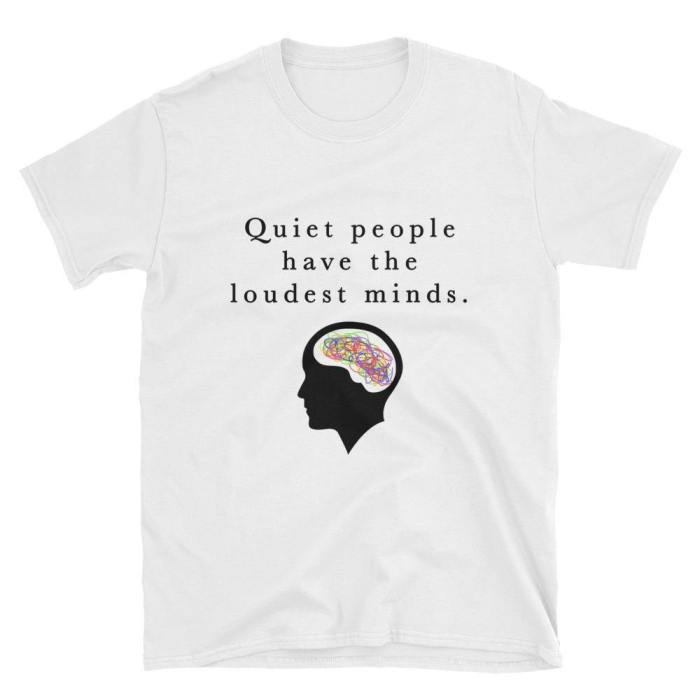  Quiet People  Short-Sleeve Unisex T-Shirt (White)