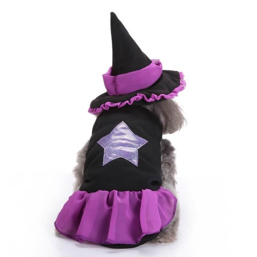 Halloween Christmas Wizard Dog Suit  Costume