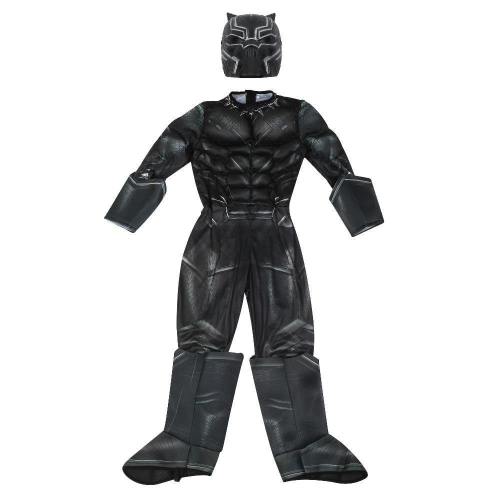 Boys Civil War Black Panther Deluxe Superhero Halloween Cosplay Costume