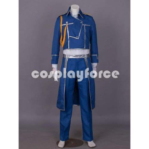 Fullmetal Alchemist  Colonel Roy Mustang Military Cosplay Costume