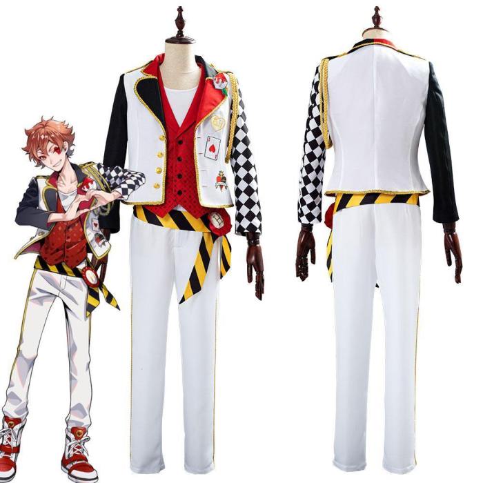 Game Twisted-Wonderland Alice In Wonderland Theme Ace Halloween Uniform Outfits Cosplay Costume
