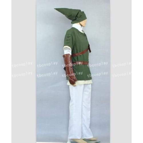 The Legend Of Zelda  Link Green Deluxe Cosplay Costume