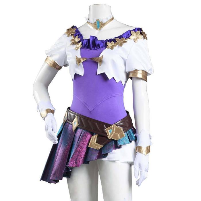 League Of Legends Lol Kda Groups Seraphine Skin Women Dress Outfits Halloween Carnival Suit Cosplay Costume