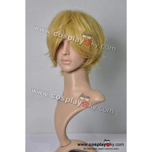 Reborn Dino Short Yellow Blonde Flip Out Cosplay Wig