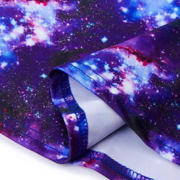 Girls Galaxy Printed Sleeveless Dress