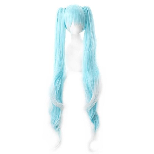 Vocaloid Miku Cosplay Wig Blue 120Cm