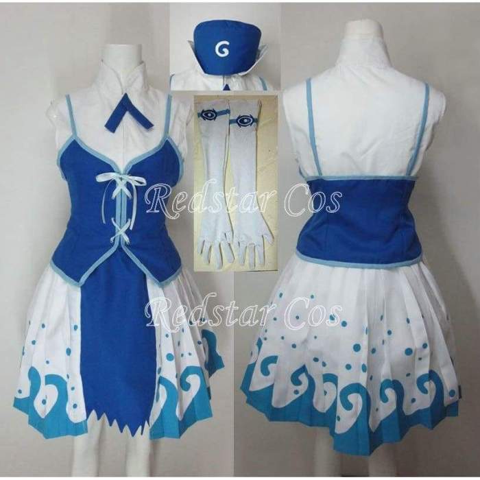 Juvia Loxar from Fairy Tail Anime Cosplay Costume - Costume made in Any Size