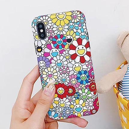 Colorful Japanese Sunflower Mandala Phone Case