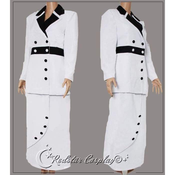 Titanic Rose Cosplay White Maiden Costume Dress - Custom Tailed in Any size