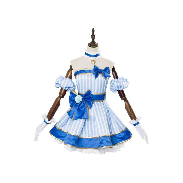 A.I.Channel Kizuna Ai Cosplay Dress Costume Blue
