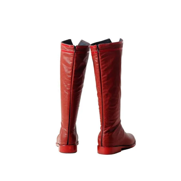 Justice League Superman Costume Men Cosplay Boots