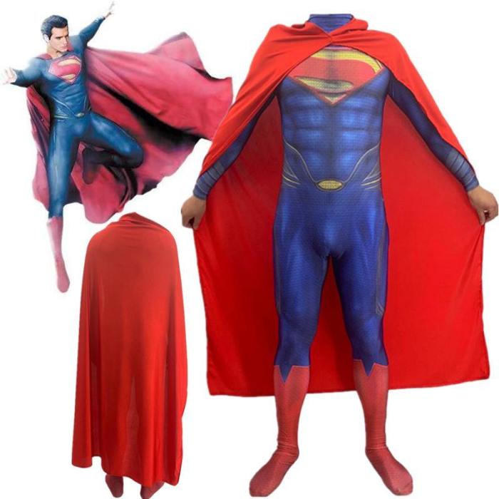Justice League Superman Clark Kent Cosplay Costume Superhero Bodysuits
