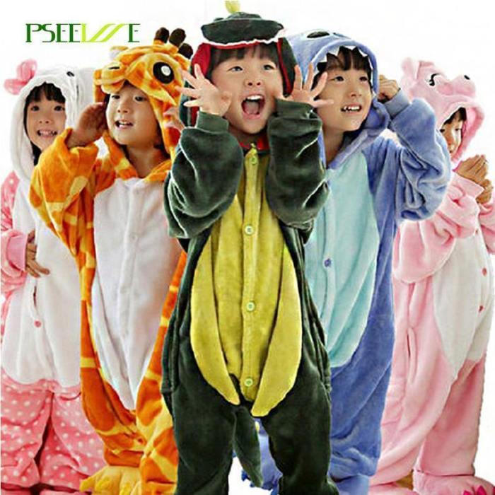 Children'S Pajamas Winter Flannel Animal Pajamas One Piece Totoro /Stitch /Panda /Dinosaur /Pikachu Bbay Boys Girls Children'S Pajamas Winter Flannel Animal Pajamas One Piece Totoro /Stitch /Panda /Dinosaur /Pikachu Bbay Boys Girls