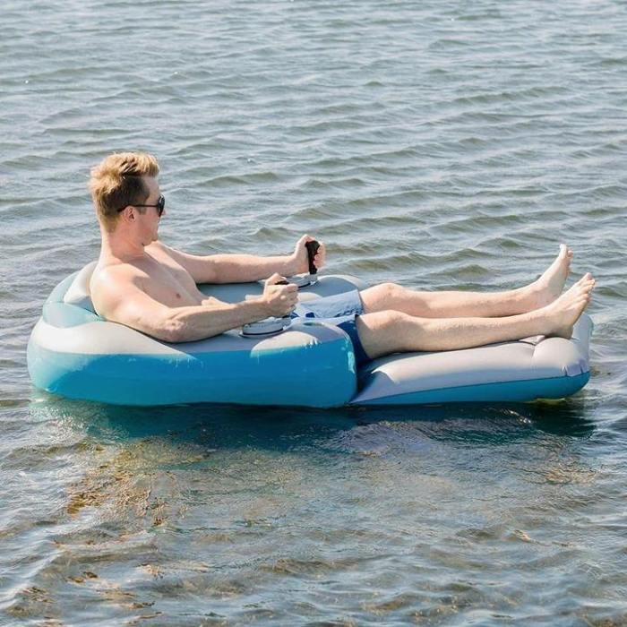 Motorized Inflatable Swimming Pool Lounger