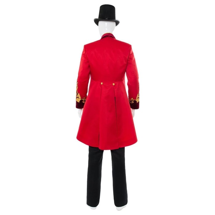 The Greatest Showman  P.T. Barnum Cosplay Costume Red Suit