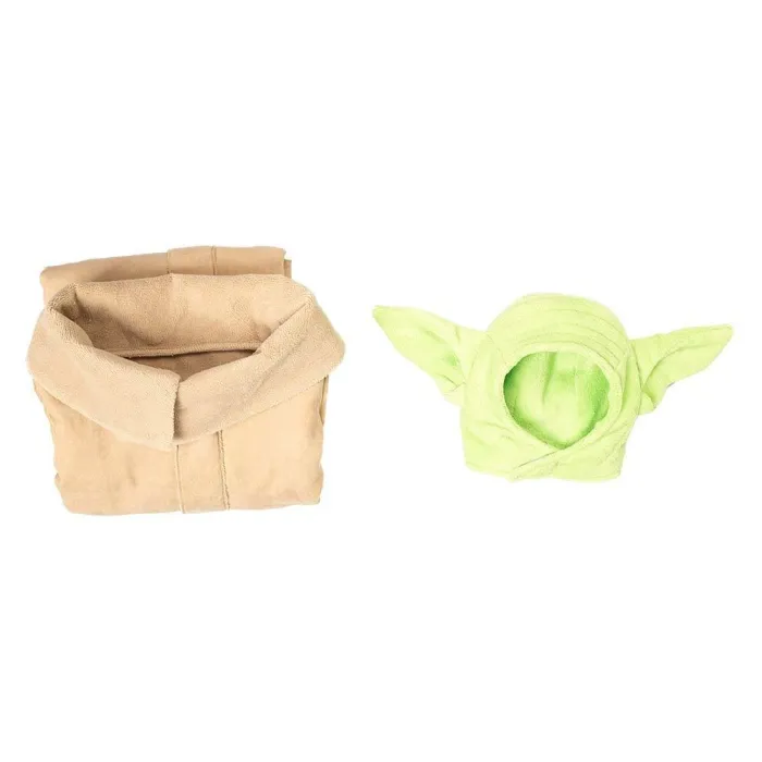 The Mandalorian -Baby Yoda Robe Hat Outfits Halloween Carnival Suit Cosplay Costume