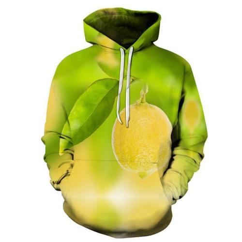 A Hanging Lemon 3D Sweatshirt Hoodie Pullover