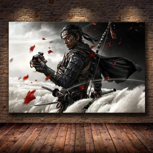 Ghost Of Tsushima Posters Wall Art Canvas Painting Posters Home Decor