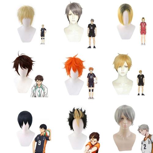 Anime Haikyuu!! Hinata Syouyou Cosplay Wig Short Synthetic Hair Wigs