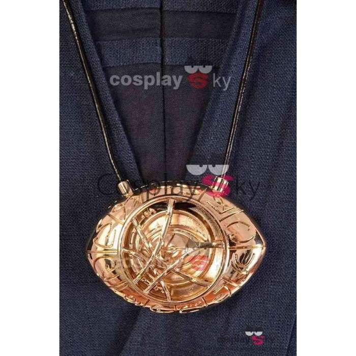 Doctor Strange Dr.Stephen Eye Of Agamotto Amulet Pendant Necklace Cosplay Prop