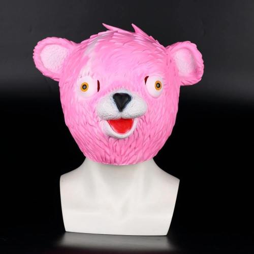 Fortnite Pink Cuddle Team Leader Mask Helmet Adults Latex