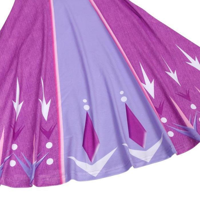 Frozen 2 Girls Elsa Princess Cosplay Costume Dresses For Party Holidays