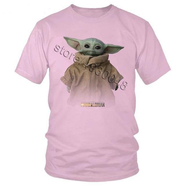 Star Wars Baby Yoda Women Men Summer T-Shirt Short Cotton Tee Gift
