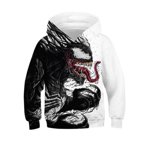 Kids Venom Printed Hoodie Novely Teens Sweatshirt Pullover