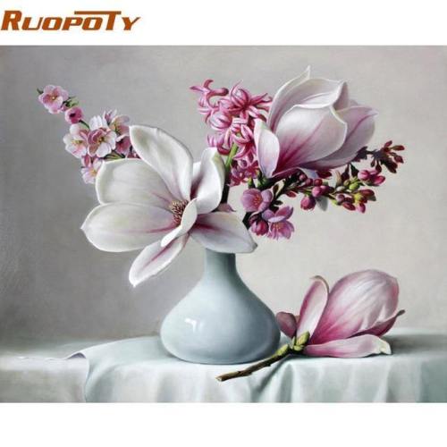 Magnolia Diy Painting-By-Numbers