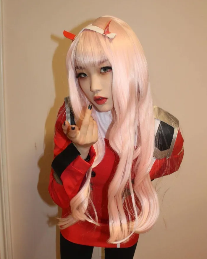 Darling In The Franxx Zero Two Code:002 Uniform Dress Cosplay Costume Red