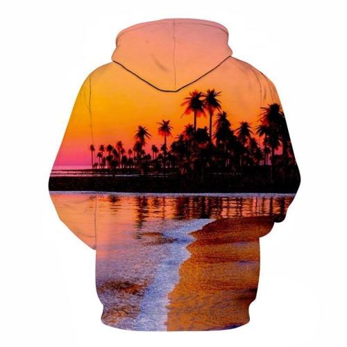 Dusk At Hawaii Beach 3D - Sweatshirt, Hoodie, Pullover